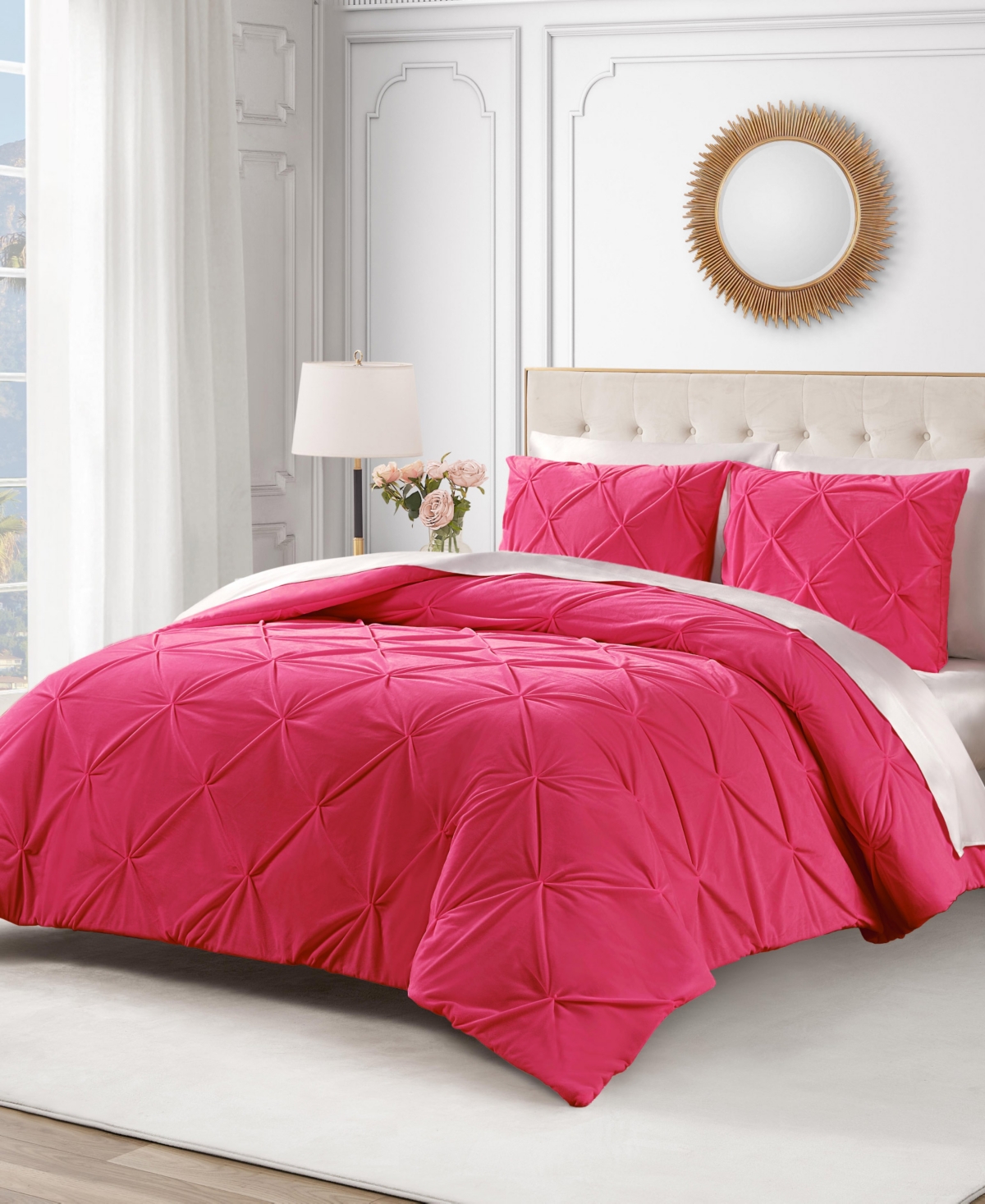 Juicy Couture Kiss Pleat Plush -Pc. Comforter Set