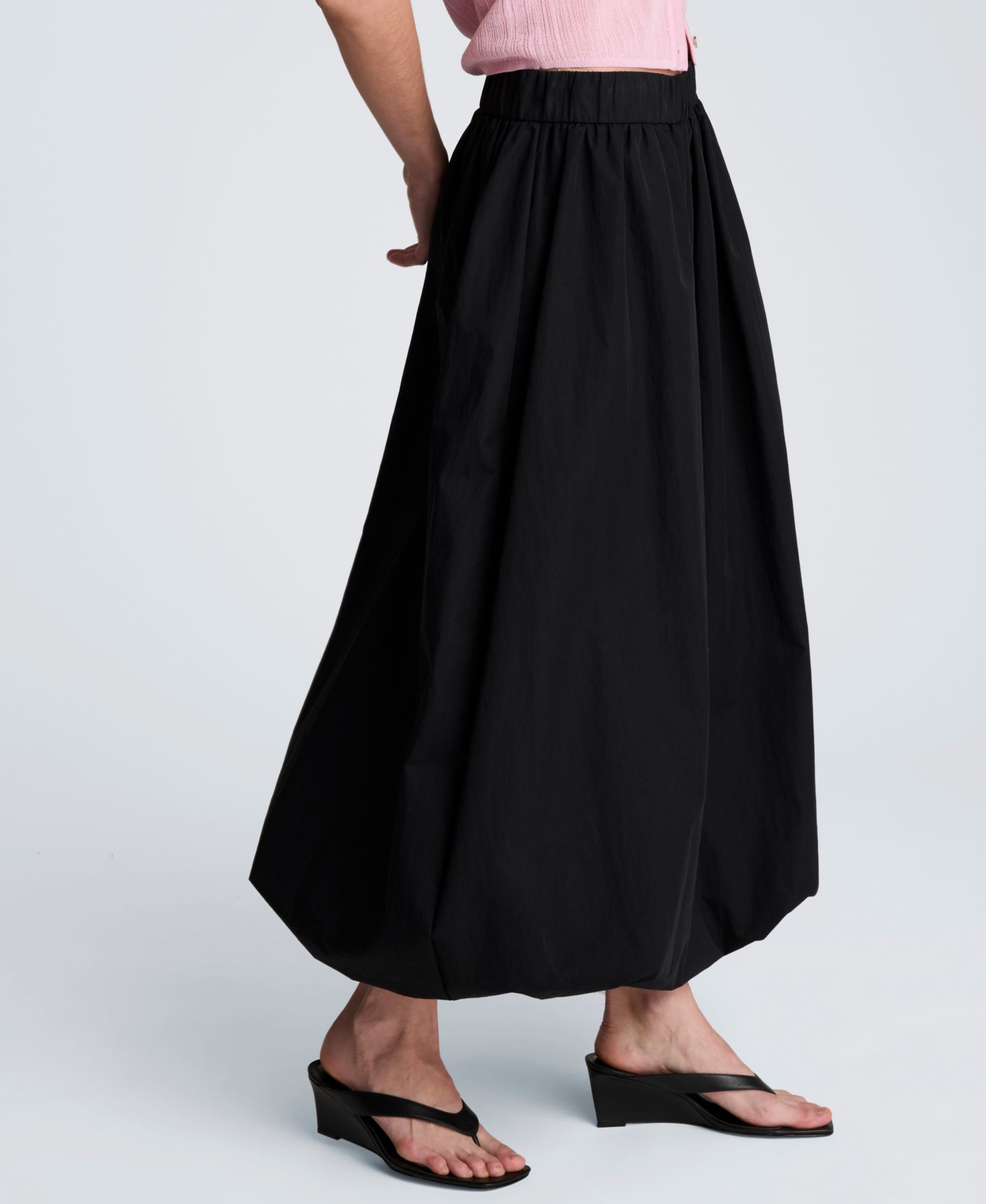 Women's Bubble Pull-On Midi Skirt