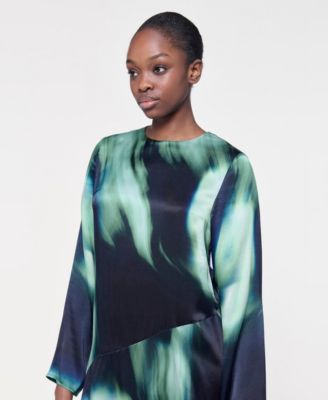 Women's Printed Paneled Dress