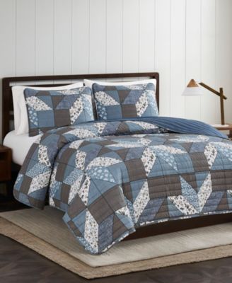 Jianna Patchwork Reversible 3-Pc. Quilt Sets, King