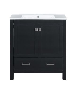 30" Bathroom Vanity with Sink, Solid Wood Cabinet & Soft Close Doors, Drawer Storage for Modern Bathrooms