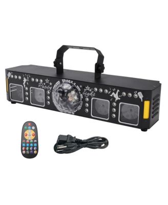 5-in-1 Magic Ball Party Light - Laser Projector with 96 Patterns, UV, Strobe & RGB Wash