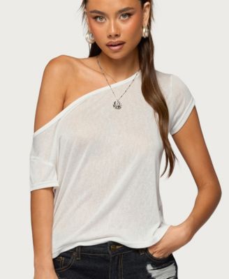 Women's Amora Off Shoulder Sheer Top