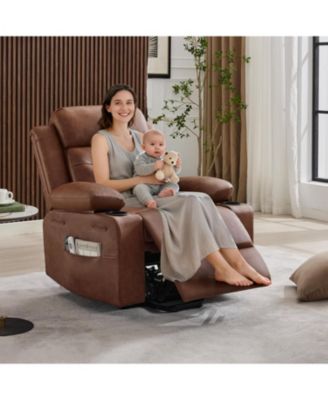 Power Lift Recliner Chair for Elderl y,Electric Lift Chair with Vibration Massage and Lumbar Heating