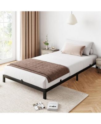 6 Inch Metal Twin XL Bed Frame,Bed Frame with 6 Non-Slip Mattress Without Headboard,Sturdy Heavy Duty Bed Frames