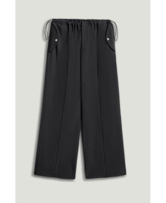 Women's Relaxed Drawstring Wide-Leg Pants