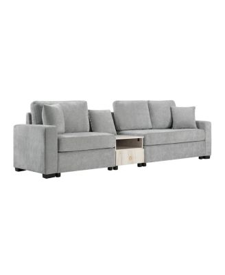  Modern  Modular Upholstered 3-Seater Sofa Couch with Storage