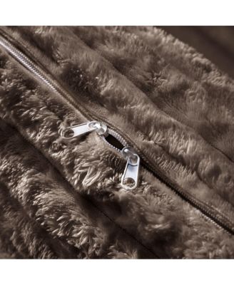 Plush Corduroy Ottoman for Sofas - Camel