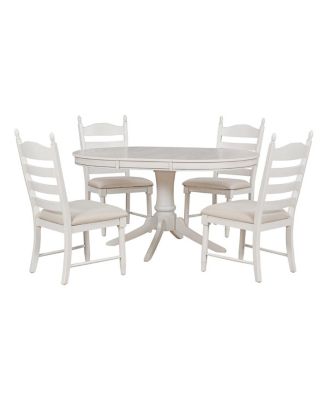 Retro Dining Set with Pedestal Table Base