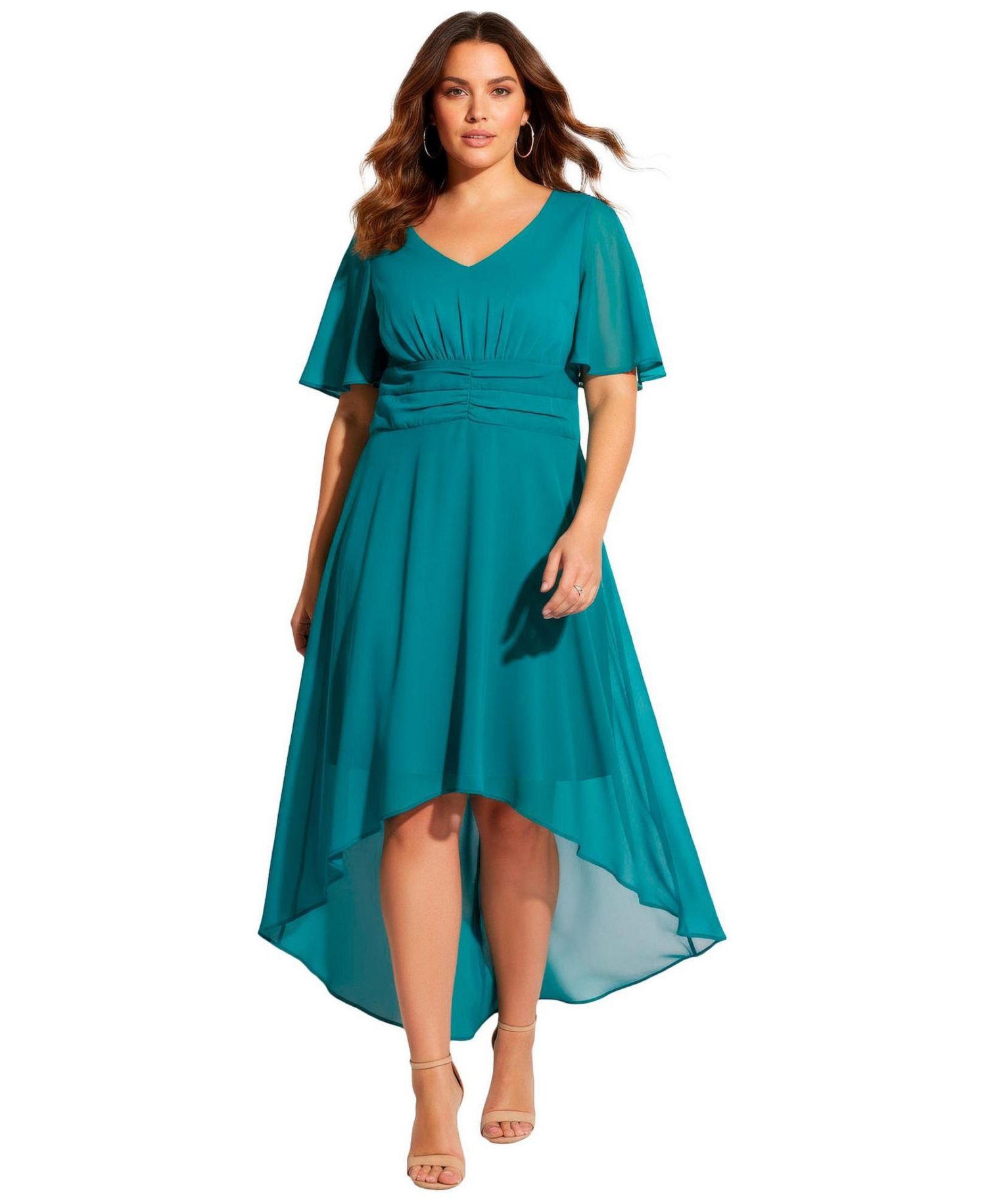 Women's High-Low Midi Dress