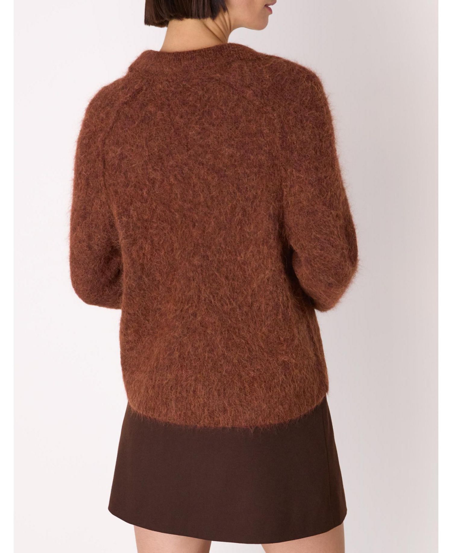 Women's Alpaca Collar Neck Knit Sweater