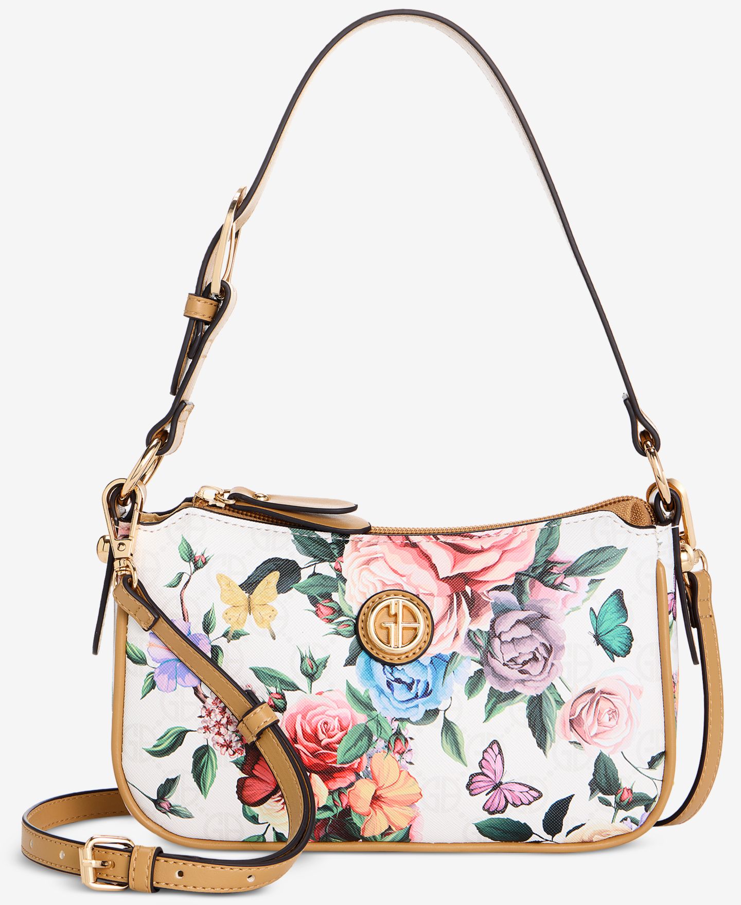 Женская сумка Giani Bernini Floral Baguette, цвет: С принтом — фото 1