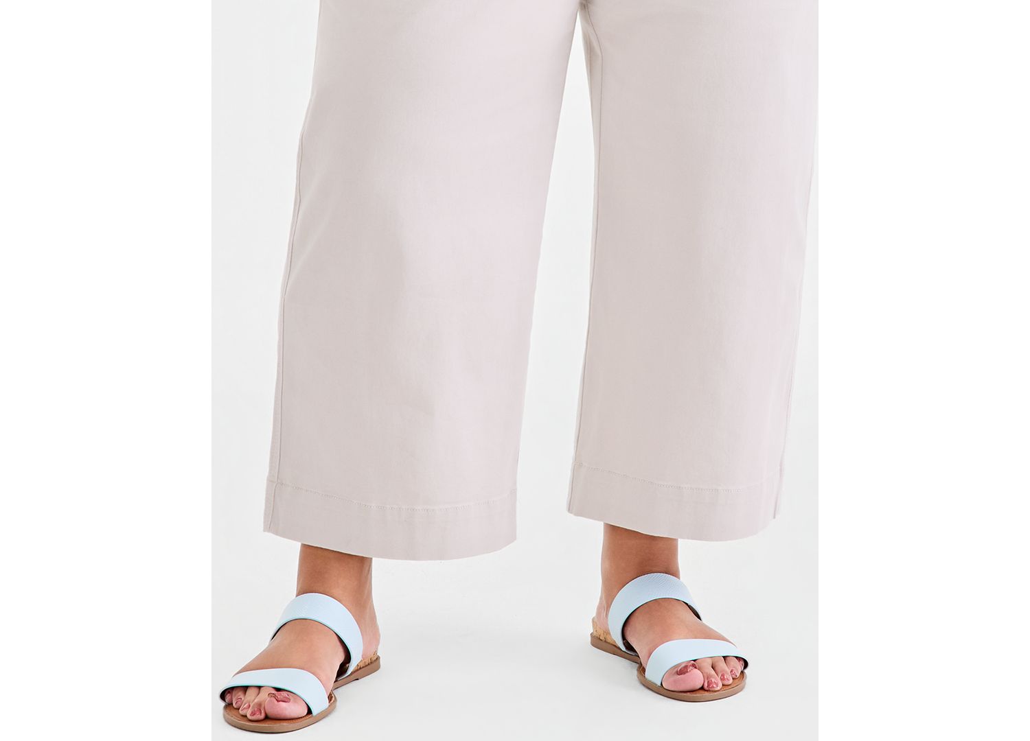 Plus Size High-Rise Shaping Cropped Jeans