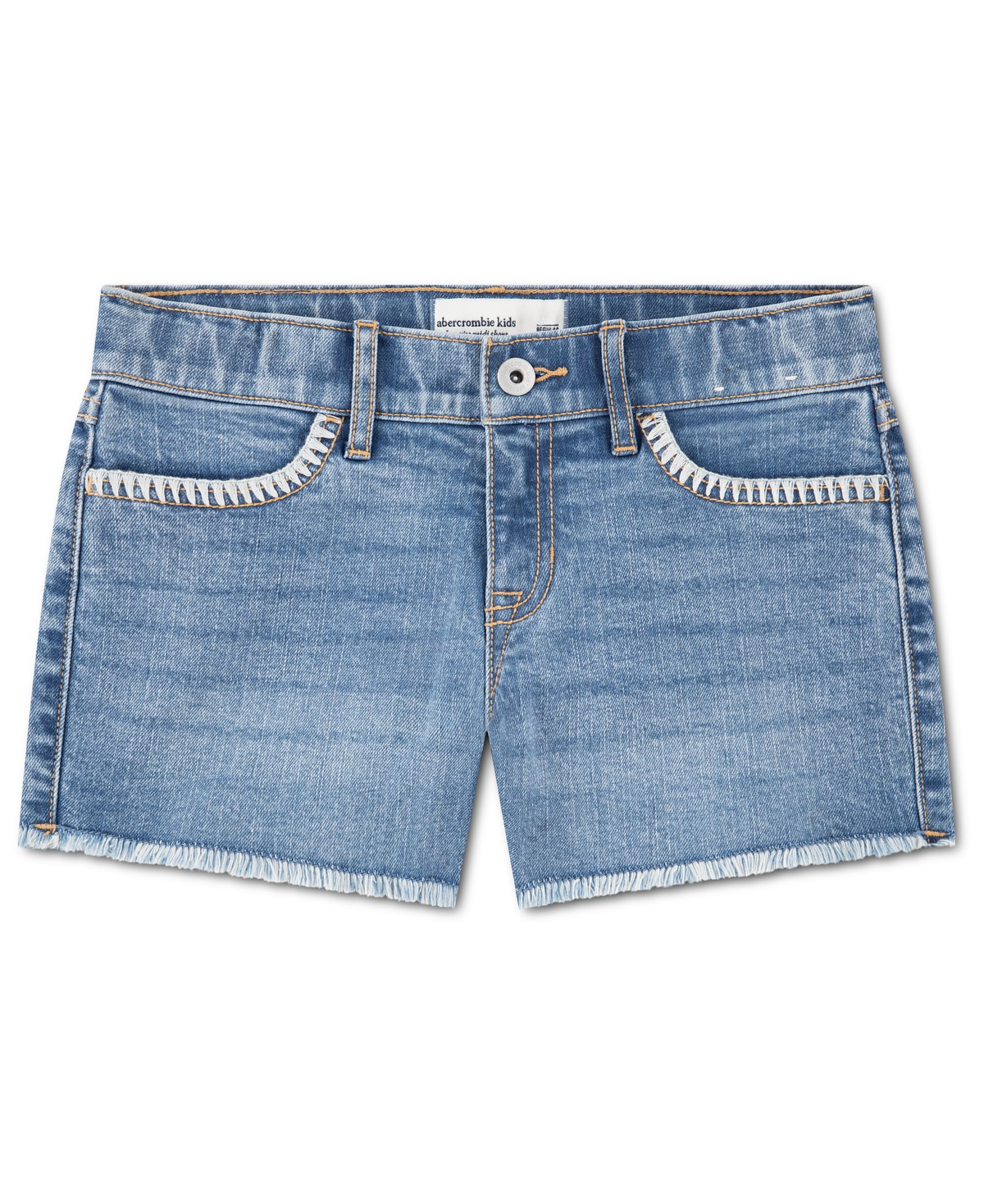 Детские abercrombie kids Girls' Low-Rise Denim Shorts — фото 1