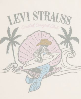 Girls' 7-16 Mermaid Round Neck T-Shirt