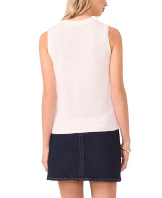 Women's Sequin Crewneck Tank Top