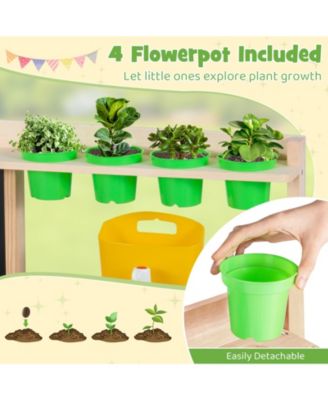 Kids Mud Kitchen Playset with Chalkboard for Ages 3