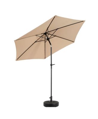 9FT Outdoor Patio Umbrella Outdoor Table Umbrella with Push Button Tilt and Crank