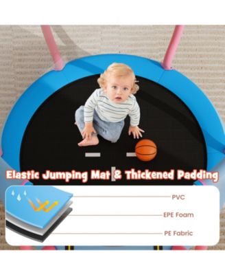 Kids Pumpkin Trampoline for Indoor and Outdoor Play