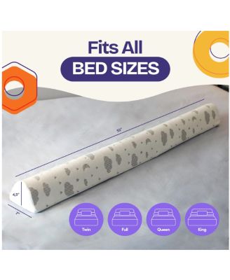 Toddler Foam Bed Rail for Toddlers, Portable Bed Bumper For Twin, Full, Queen, and King Beds, 1 Pack