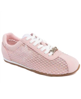 Women's Flirt Rhinestone Mesh Lace-Up Sneakers
