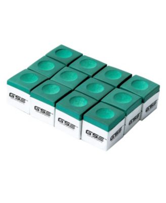 12-Pack Billiard/Pool Cue Chalks, Billiard Pool Table Accessories for Home/Tournament Use