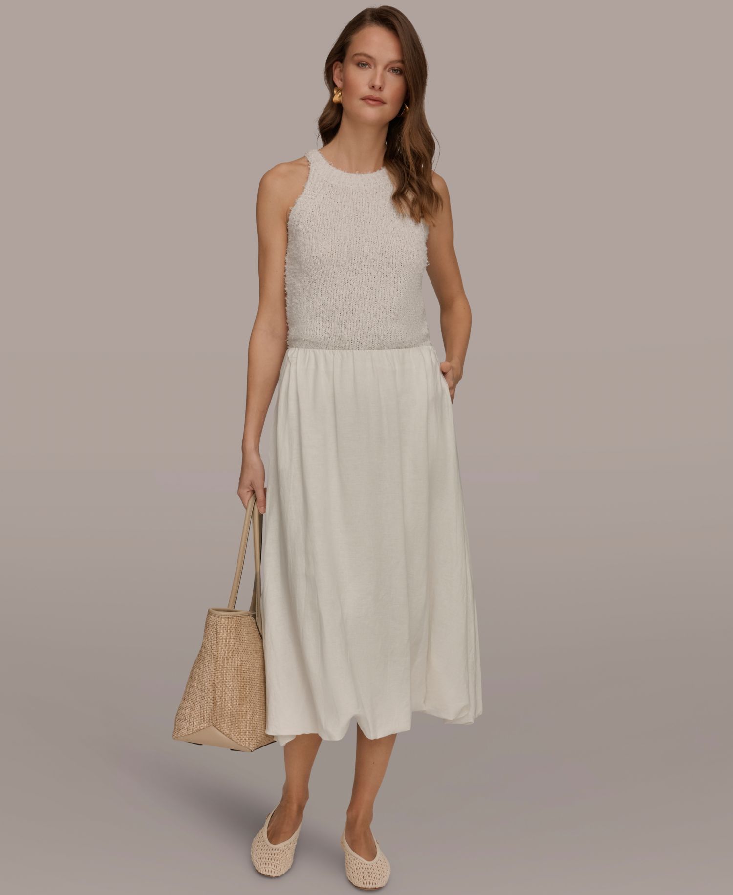Women's Midi Bubble Skirt