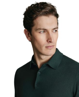 Men's Merino Wool Polo Sweater