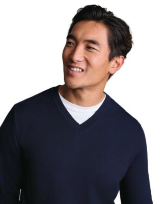 Men's V-Neck Regular-Fit Sweater