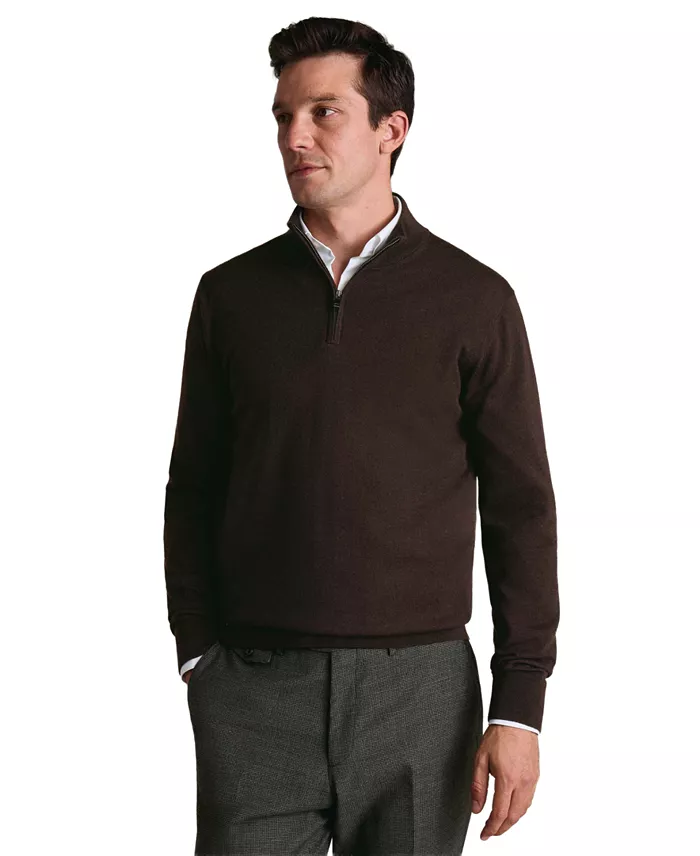 Men's Long-Sleeve Quarter-Zip Merino Wool Sweater - thumbnail 10