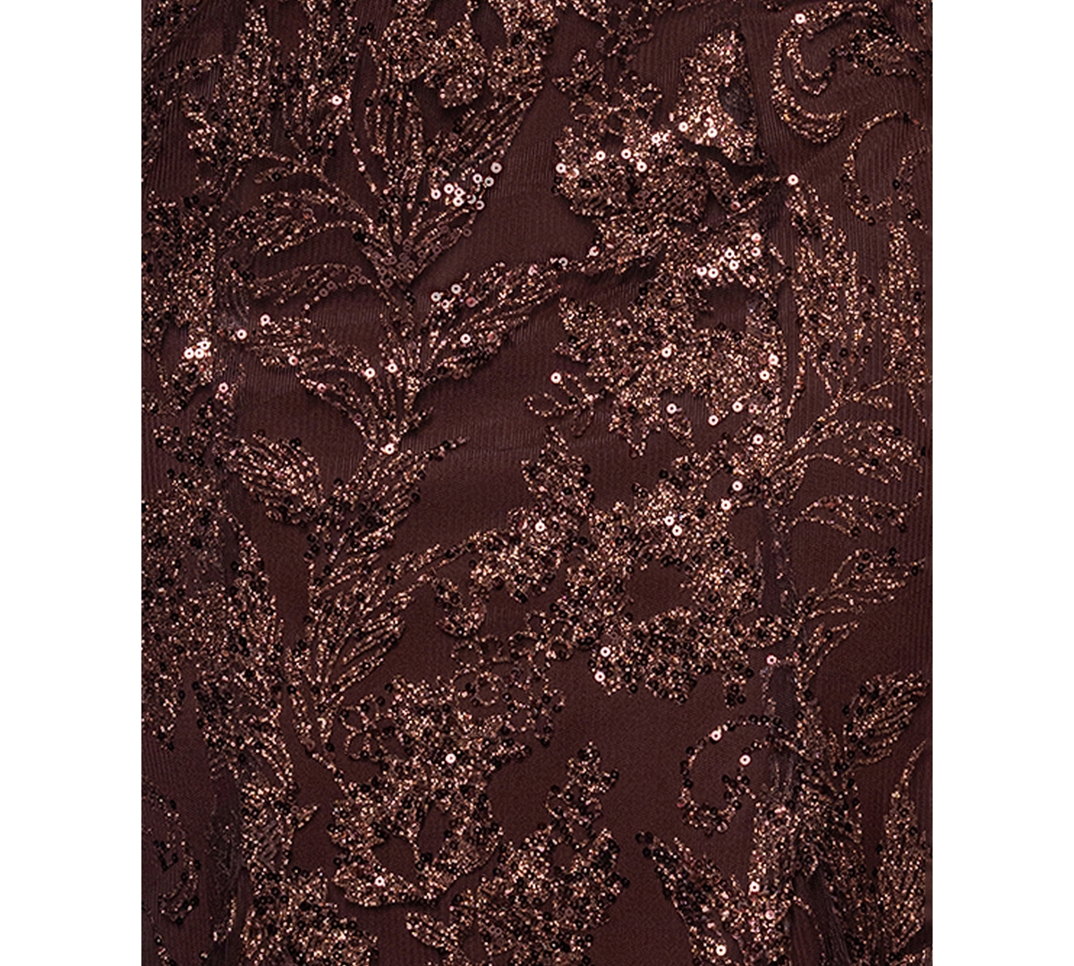 Blondie Nites Juniors' V-Neck Glitter Lace-Up Gown