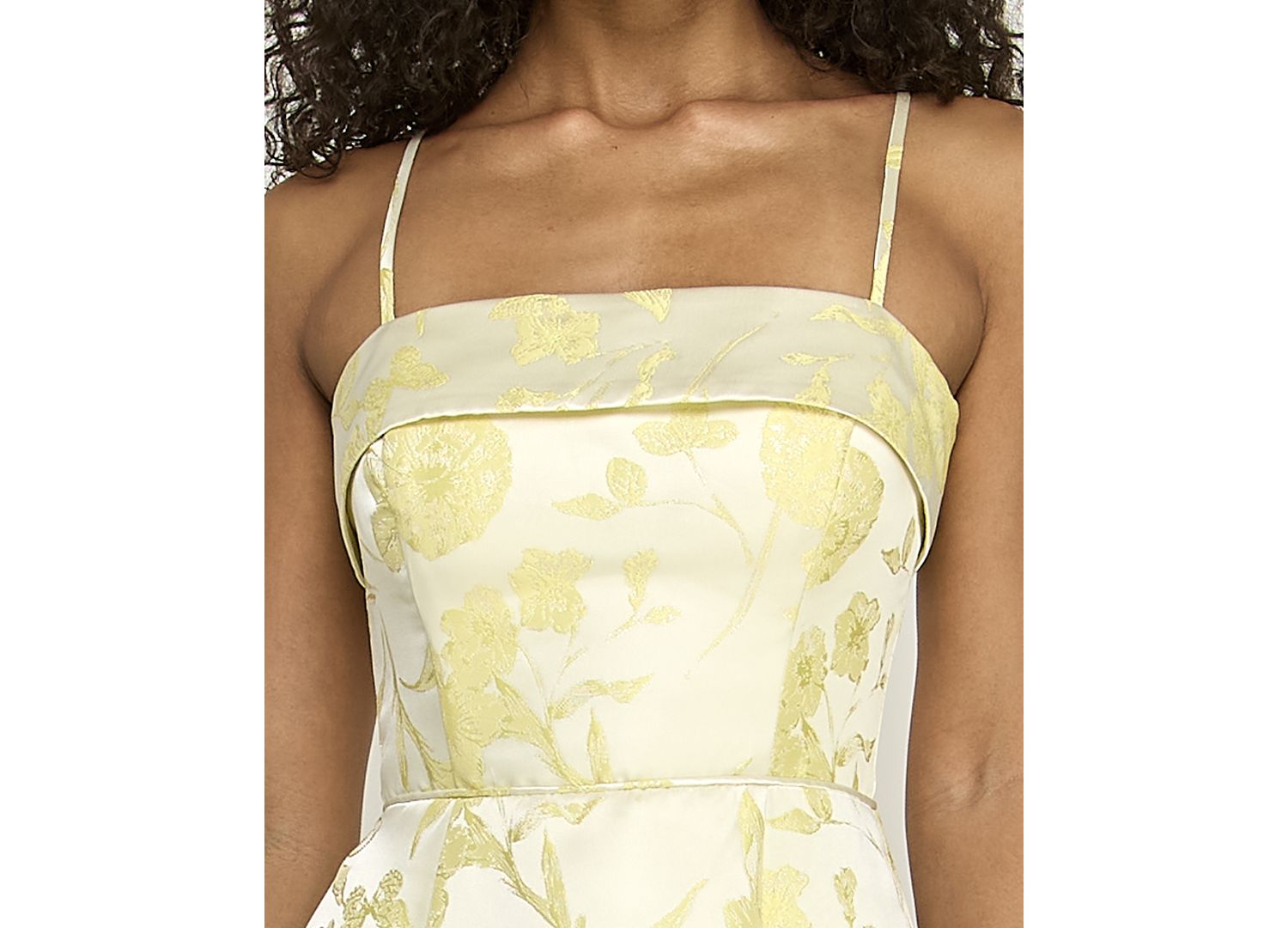 Juniors' Square Neck Long Dress