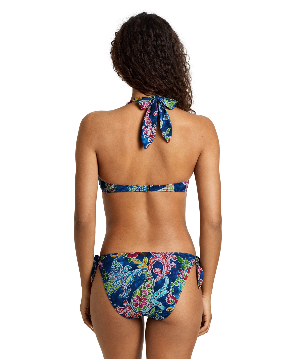 Lauren Ralph Women's Front Tie Halter Bra