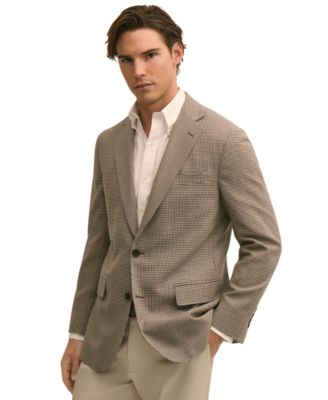 Brooks Brothers Men's Hopsack Classic-Fit Wool Blazer