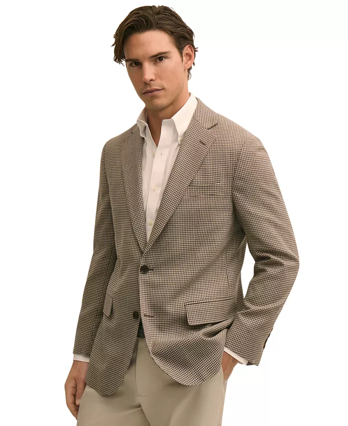 Brooks Brothers Men's Hopsack Classic-Fit Wool Blazer
