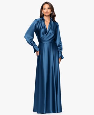 Women's Collared Long-Sleeve Dress