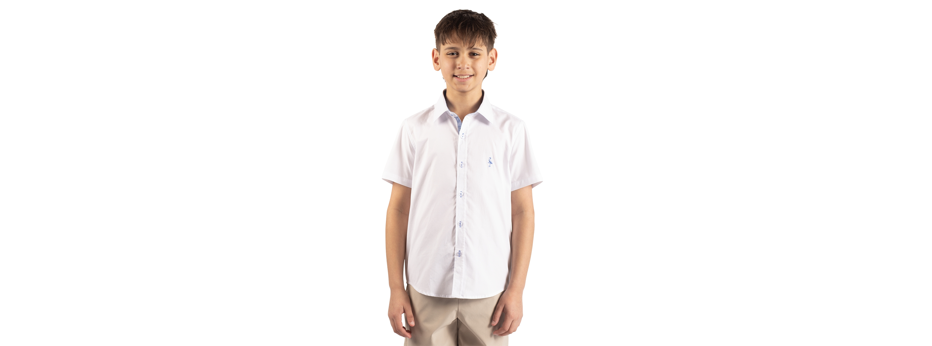 Tailorbyrd Big Boys Signature Oxford Short Sleeve Shirt