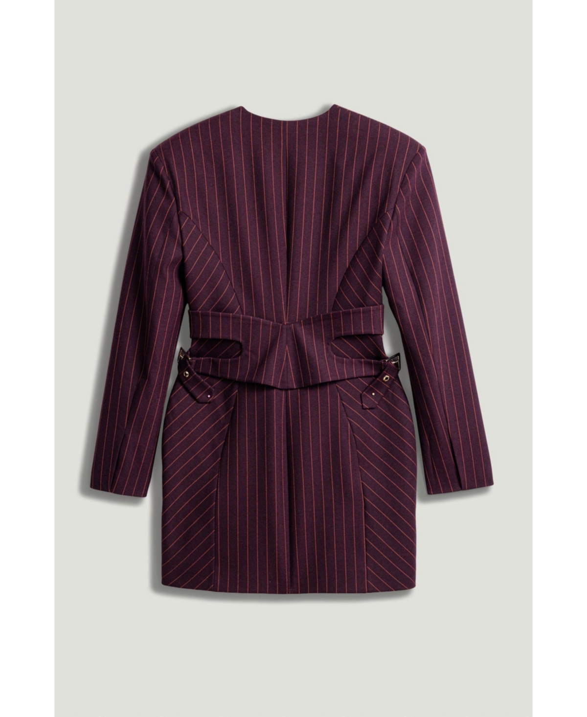 Nocturne Women's Tailored Pinstripe Wrap-Waist Mini Dress