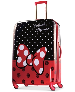 Disney Minnie Mouse Red Bow 28" Hardside Spinner Suitcase by