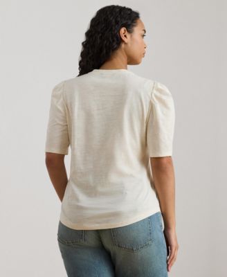 Plus Size Puff-Sleeve Top