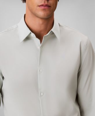 Men's Slim Fit Supima Stretch Long Sleeve Button-Front Shirt