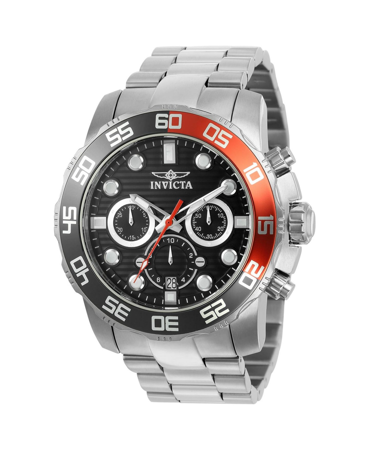 Мужские часы Invicta 22230 Pro Diver Quartz Chronograph Dial, цвет: Металлический — фото 1
