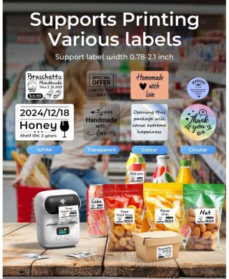 M110 Business Label Maker, Portable Bluetooth Thermal Label Printer
