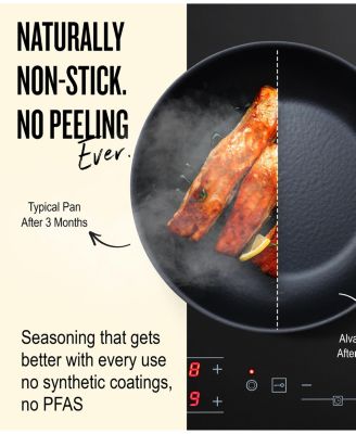 Black Angus 11-inch Carbon Steel Frying Pan - Pre-Seasoned & Oven Safe