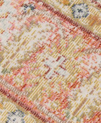 Century CEN-15 Navy/ Pink 2'6" x 8' Runner Rug