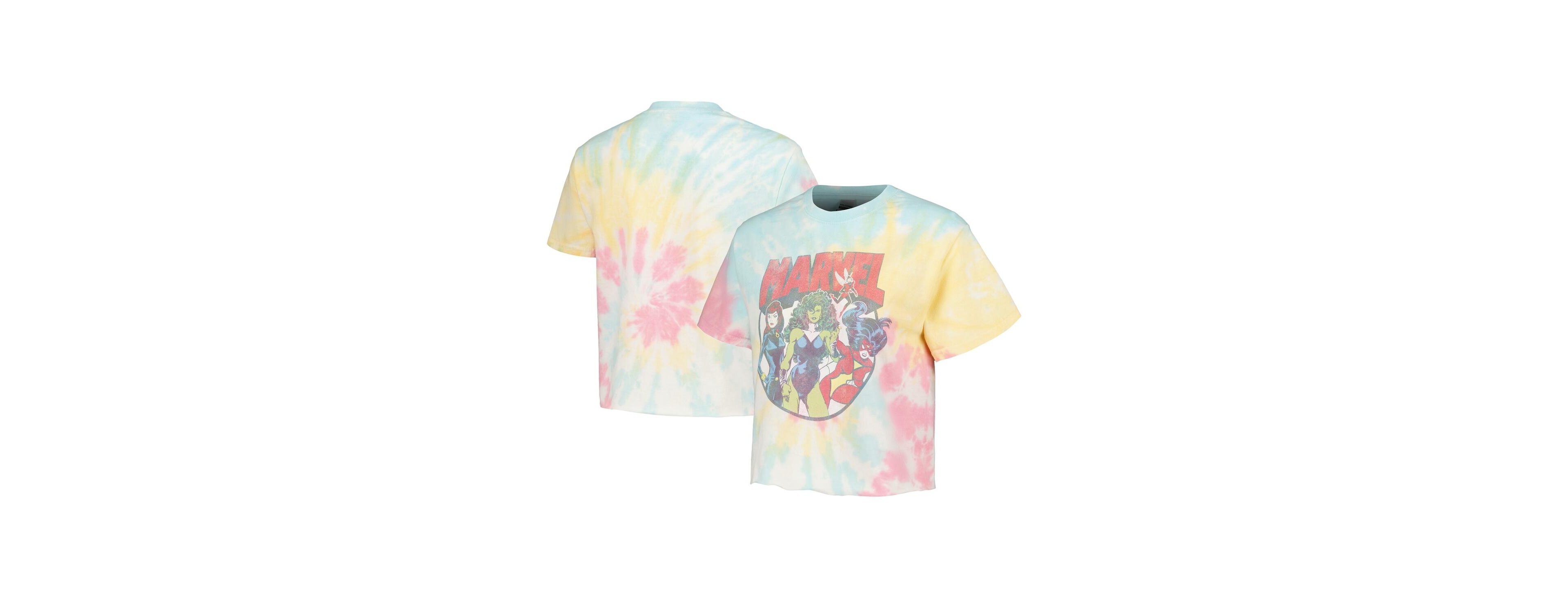 Mad Engine Men's and Women's Marvel Gals Tie-Dye T-Shirt