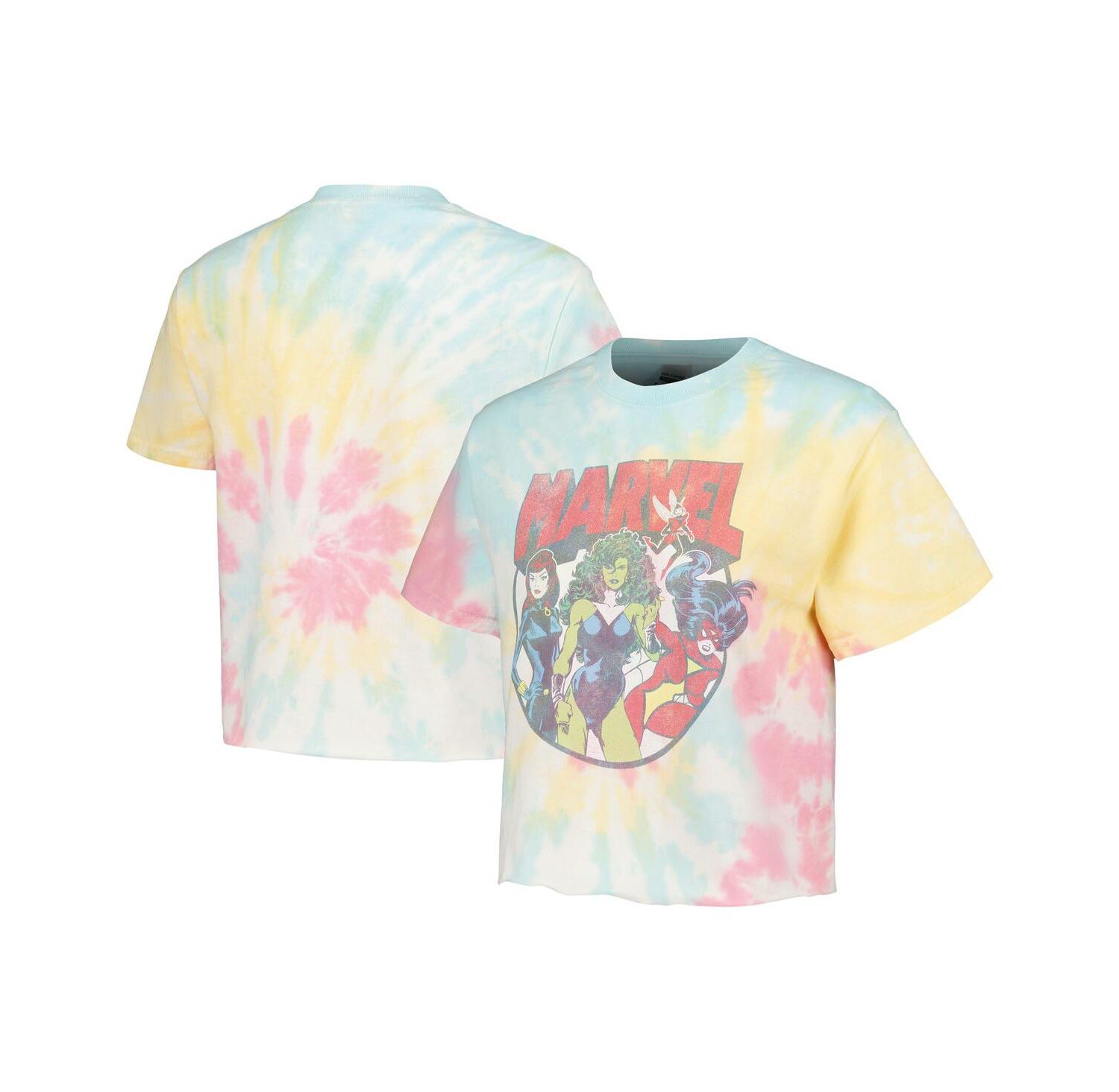 Men's and Women's Marvel Gals Tie-Dye T-Shirt
