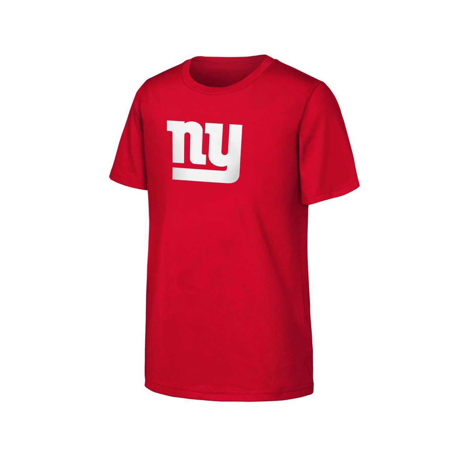 Big Boys and Girls Red New York Giants Primary Logo T-Shirt