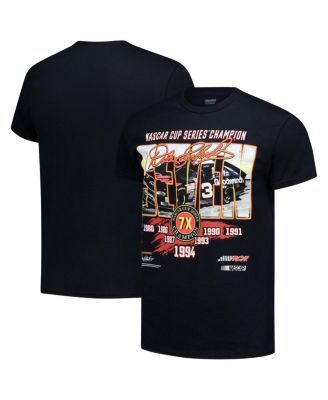 Men's Black Dale Earnhardt 1-Spot Seven Championships T-Shirt