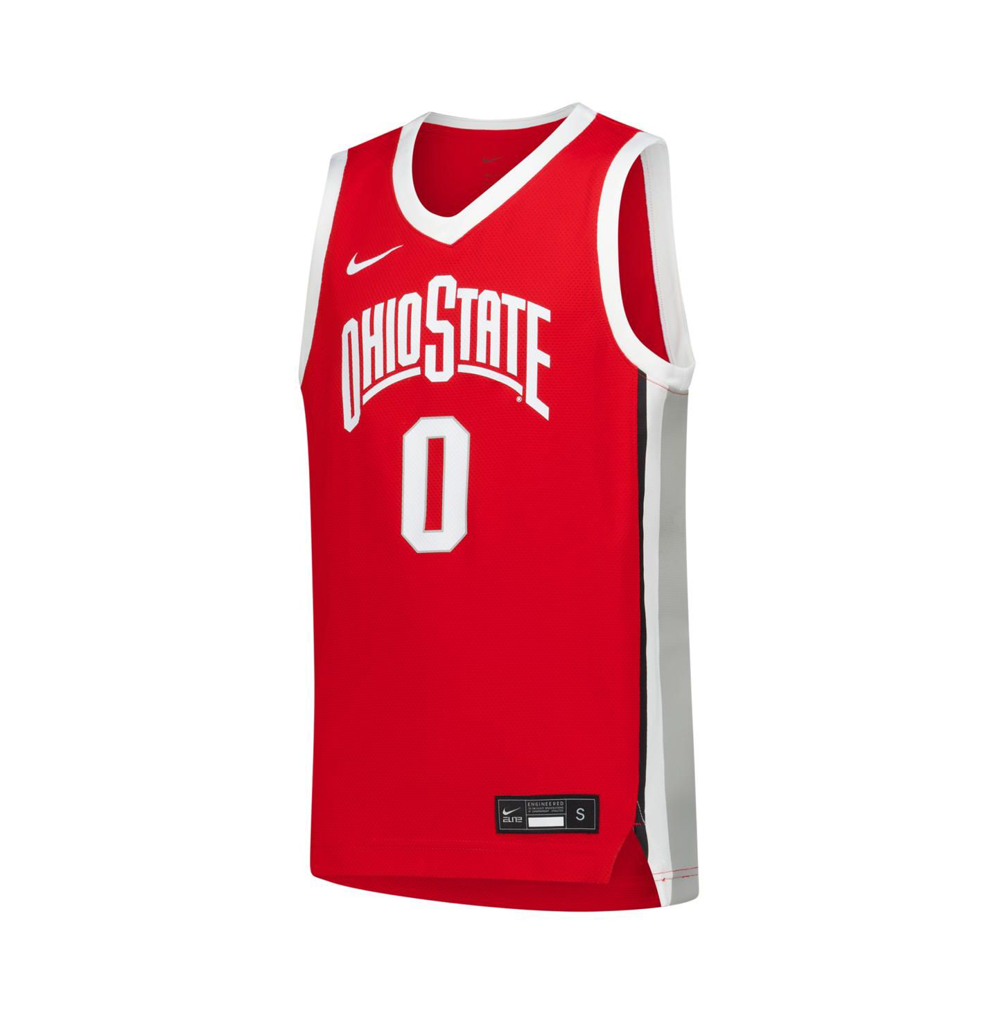 Детский топ Nike Scarlet Ohio State Buckeyes Replica Basketball Jersey — фото 2